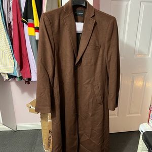 Mens Brown over coat size 38